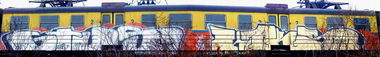Graffiti Train in Idzikowice, Podd?bice County - Photo by ohhgoodstuff - GT, US, KTR
