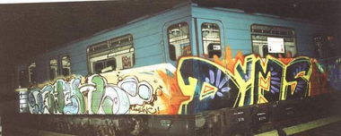 Graffiti Train - Photo by ohhgoodstuff - bitch, dims, ewc