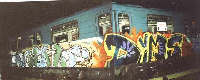 Graffiti Train - Photo by ohhgoodstuff - bitch, dims, ewc