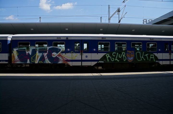 Graffiti Train in Wien - Photo by okeey - Wtc, Rclub, Train (2014)