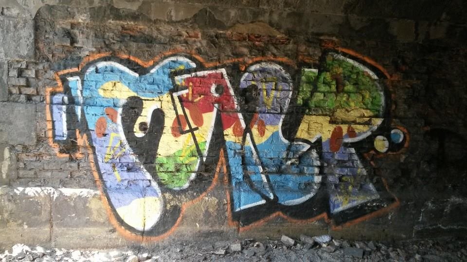 Graffiti Bombing in Wien - Photo by okeey - MalR, tunnel, Vienna (2014)