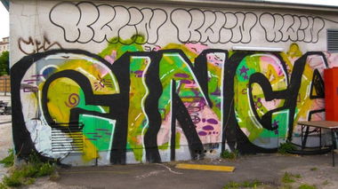 Graffiti Bombing in Wien - Photo by okeey - Ginga, Wien, Vienna