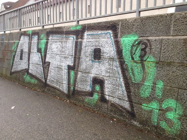 Graffiti Bombing in Linz - Photo by okeey - Olta