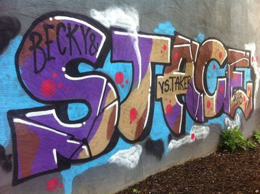 Graffiti Bombing in Wien - Photo by okeey - Stace, Wien, Vienna