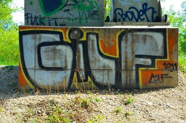 Graffiti Bombing in Wien - Photo by okeey - Gilf, Wien, Vienna