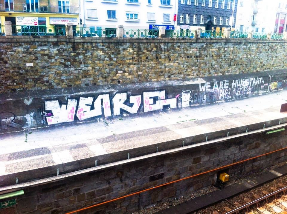 Graffiti Bombing in Wien - Photo by okeey - We, are