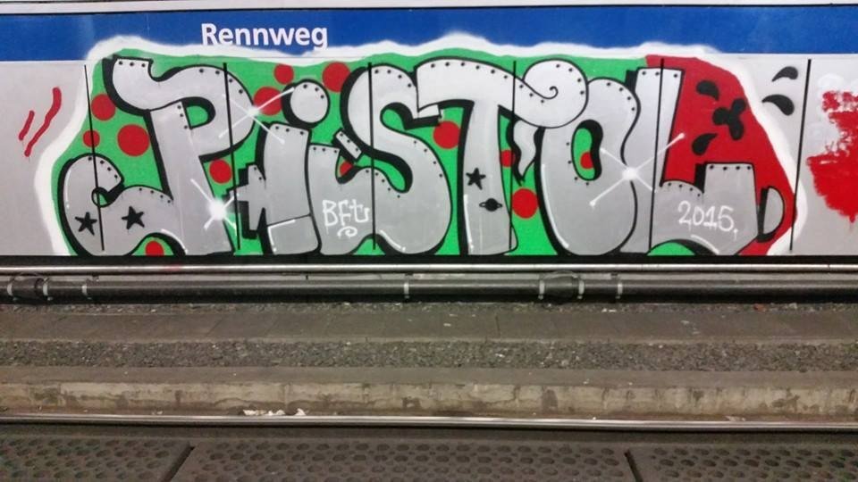 Graffiti Bombing in Wien - Photo by okeey - Line, Wien, Vienna (2015)