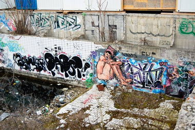 Graffiti Wall in Wien - Photo by okeey - Papst