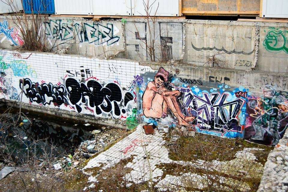 Graffiti Wall in Wien - Photo by okeey - Papst