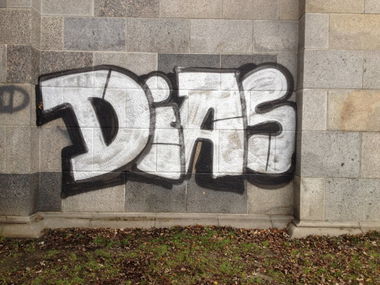 Graffiti Bombing in Linz - Photo by okeey - Dias (2015)