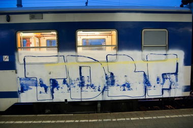 Graffiti Train in Wien - Photo by okeey - TD2F