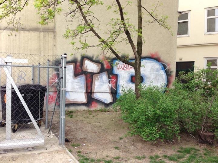 Graffiti Bombing in Wien - Photo by okeey - Lid, Streetbombing, Wien (2014)