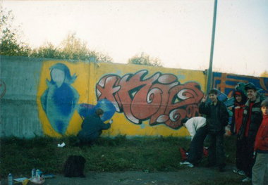 Graffiti Wall - Photo by okie735 - afc, 735, okie (2004)