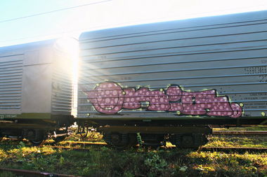 Graffiti Train in Fastiv - Photo by okis12 - okis (2013)