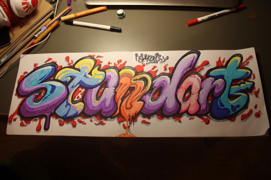 Graffiti Sketch in Moscow - Photo by okser - standart, battle, codered (2012)