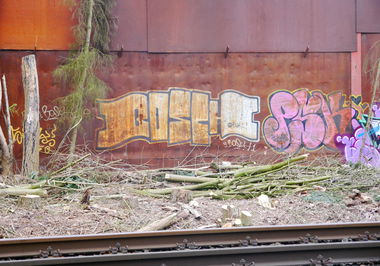 Graffiti Bombing - Photo by oldenburgcity - BOSCH, PSK