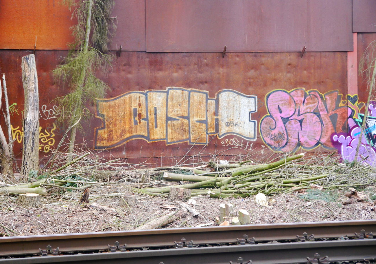 Graffiti Bombing - Photo by oldenburgcity - BOSCH, PSK