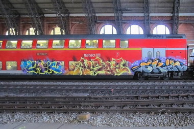 Graffiti Train - Photo by oldenburgcity - chek, alsoe, skin (2014)