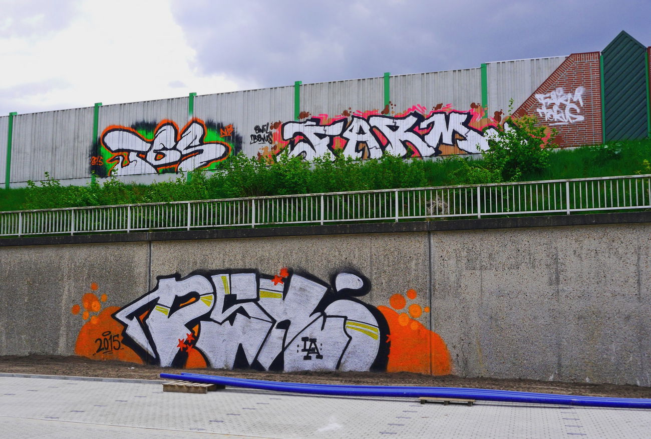 Graffiti Bombing - Photo by oldenburgcity - tgs, farm, psk (2015)