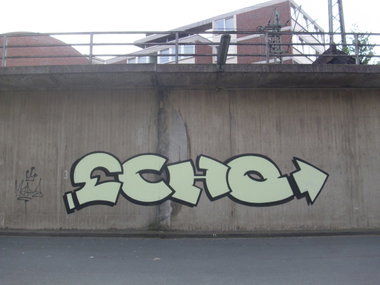 Graffiti Bombing in Oldenburg - Photo by oldenburgcity - echo (2012)