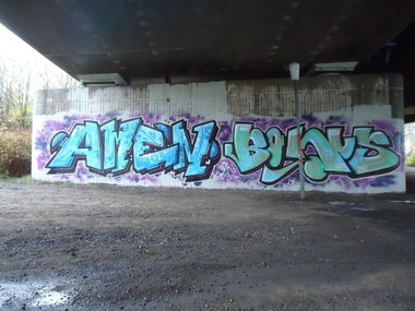 Graffiti Bombing in Oldenburg - Photo by oldenburgcity - amen, bonus (2012)