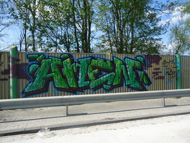 Graffiti Bombing in Oldenburg - Photo by oldenburgcity - amen (2013)