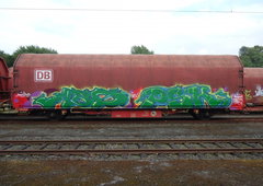 Graffiti Train in Oldenburg - Photo by oldenburgcity - abs, psk (2013)