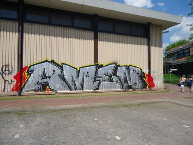 Graffiti Bombing in Oldenburg - Photo by oldenburgcity - amen (2013)