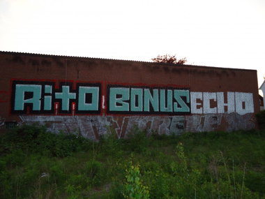 Graffiti Bombing in Oldenburg - Photo by oldenburgcity - rito, bonus, echo