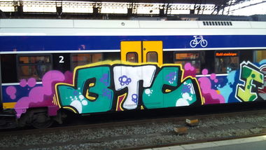 Graffiti Train in Oldenburg - Photo by oldenburgcity - btc