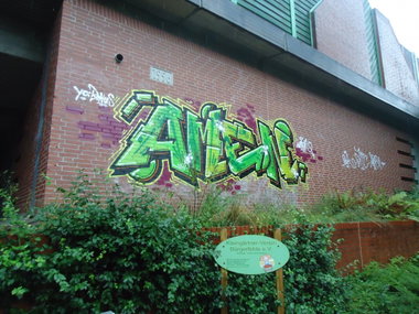 Graffiti Bombing in Oldenburg - Photo by oldenburgcity - amen (2013)