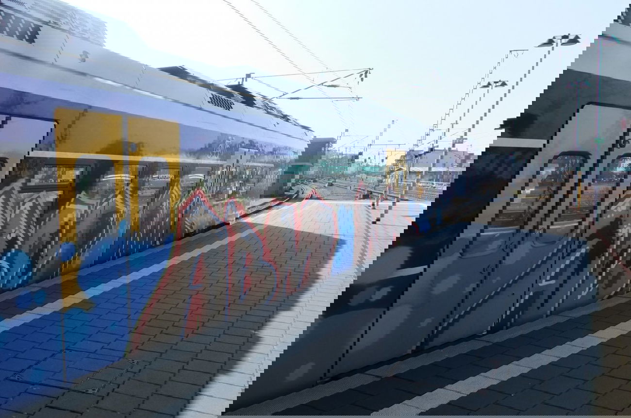 Graffiti Train in Oldenburg - Photo by oldenburgcity - abm, nk (2012)