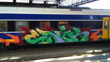 Graffiti Train in Bremen - Photo by oldenburgcity - enik