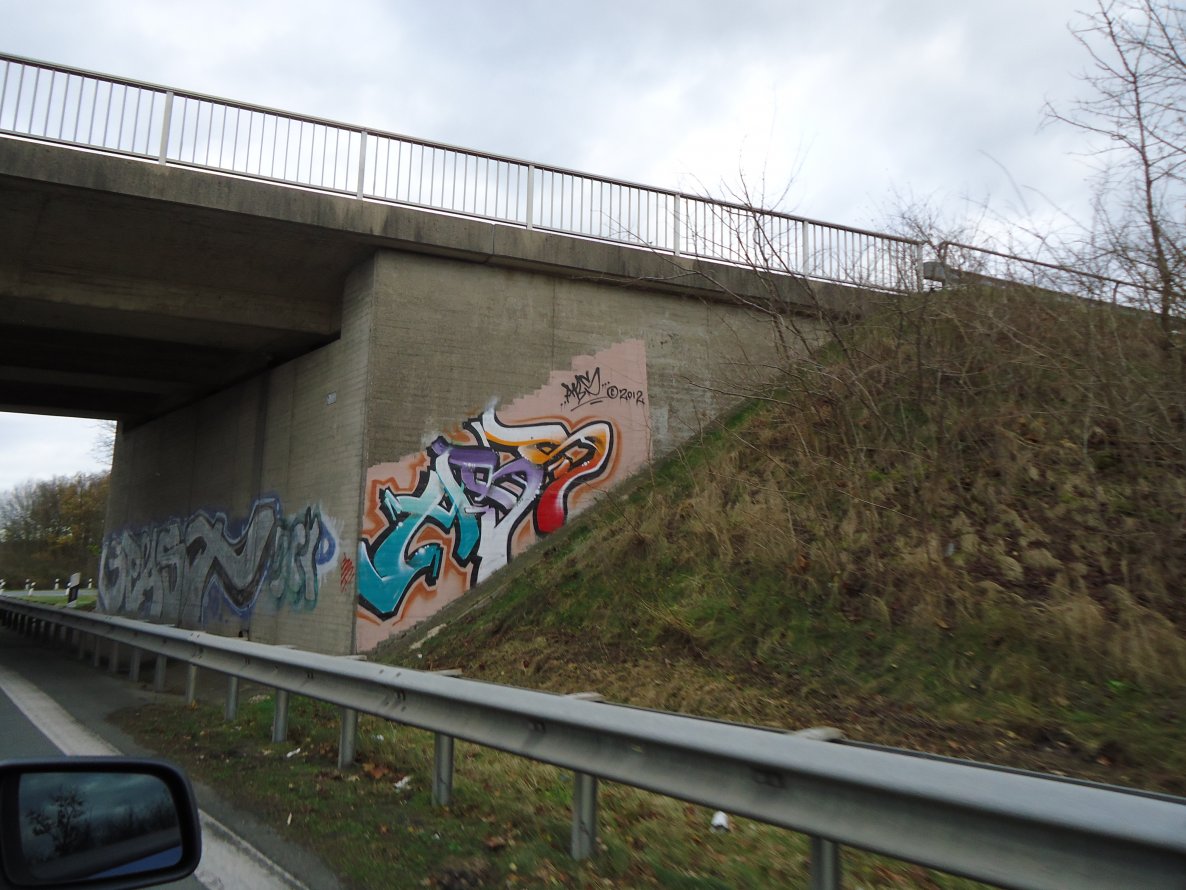 Graffiti Bombing in Oldenburg - Photo by oldenburgcity - abs, spast (2012)