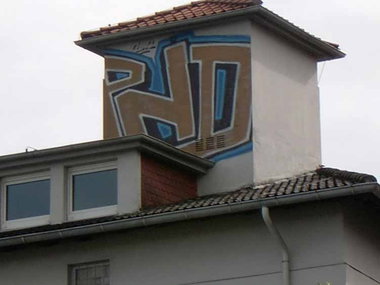 Graffiti Bombing in Oldenburg - Photo by oldenburgcity - pnd (2002)