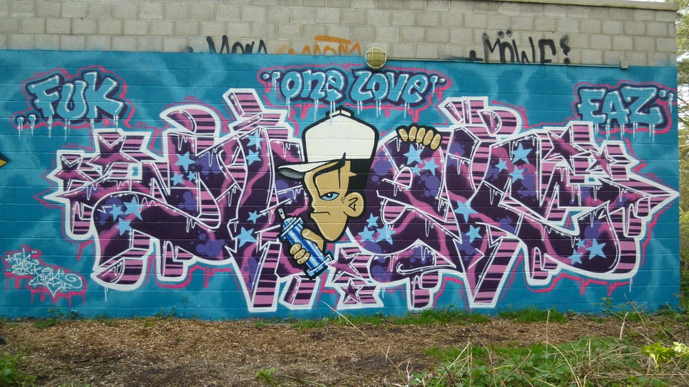 Graffiti Wall in Oldenburg - Photo by oldenburgcity - chek, eaz, fuk (2012)