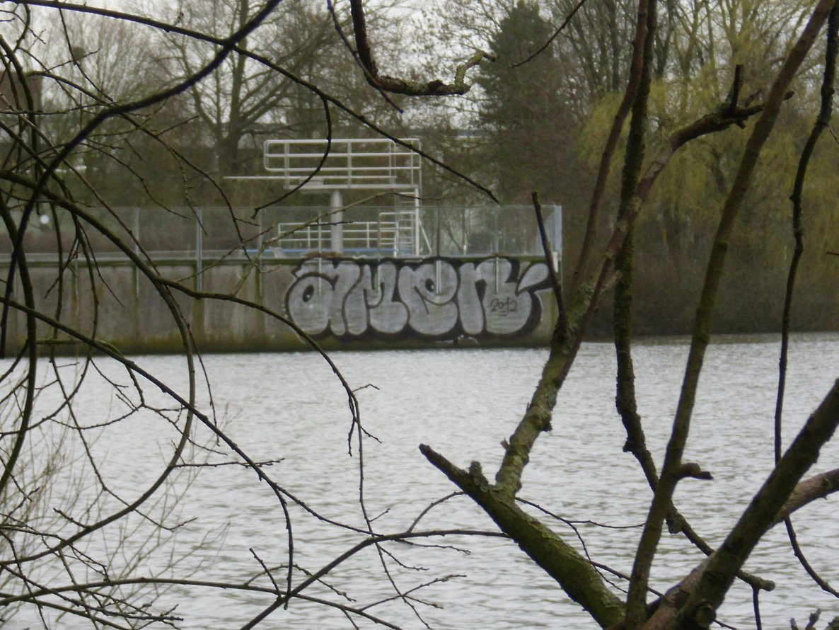 Graffiti Bombing in Oldenburg - Photo by oldenburgcity - amen (2012)