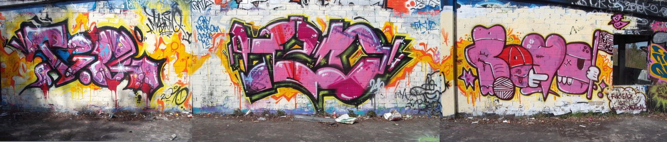 Graffiti Wall in Oldenburg - Photo by oldenburgcity - tio, lazlo, revo (2010)