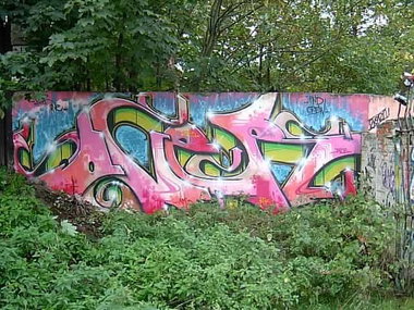 Graffiti Wall in Oldenburg - Photo by oldenburgcity - over, pnd (2002)