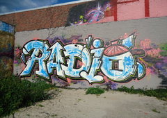 Graffiti Wall in Oldenburg - Photo by oldenburgcity - radio, poke, rip (2011)