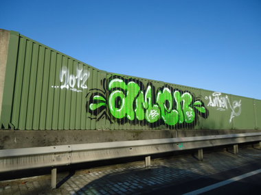 Graffiti Bombing in Oldenburg - Photo by oldenburgcity - amen (2012)