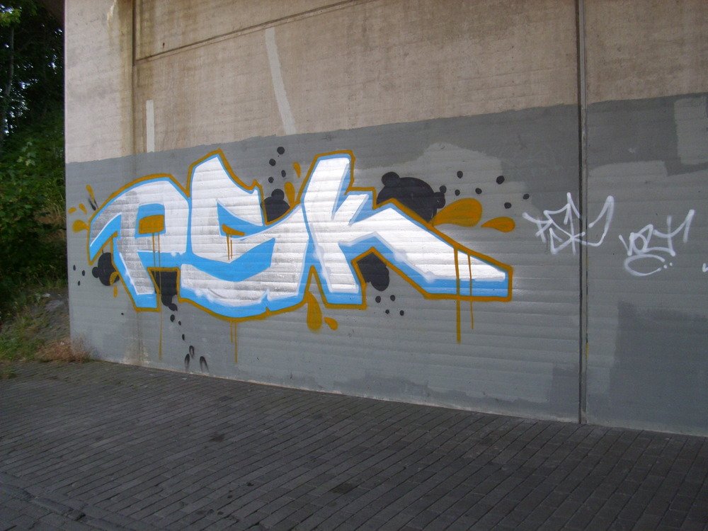 Graffiti Bombing in Oldenburg - Photo by oldenburgcity - psk, volt