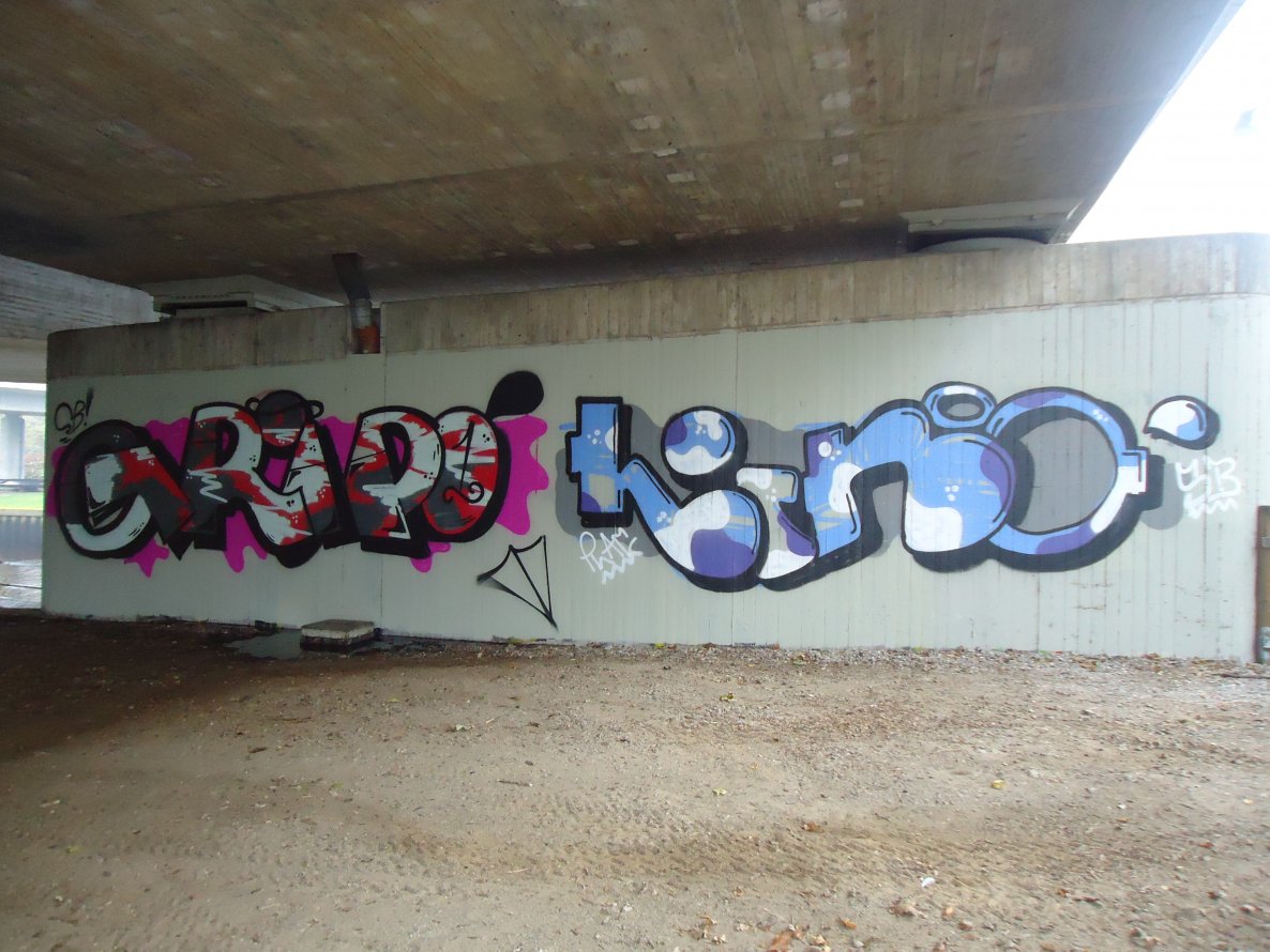 Graffiti Bombing in Oldenburg - Photo by oldenburgcity - grip, lino (2013)