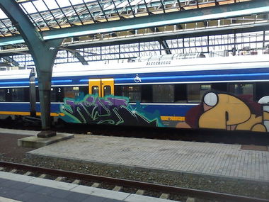 Graffiti Train in Oldenburg - Photo by oldenburgcity - niek, enik, kine (2013)