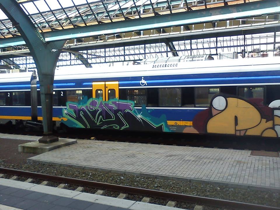 Graffiti Train in Oldenburg - Photo by oldenburgcity - niek, enik, kine (2013)