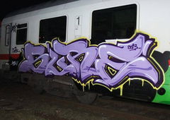 Graffiti Train in Oldenburg - Photo by oldenburgcity - sure, psk (2013)