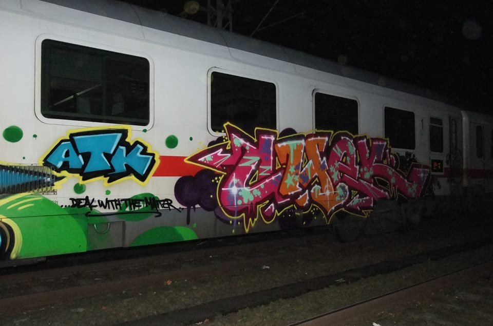 Graffiti Train in Oldenburg - Photo by oldenburgcity - chek, eaz (2013)