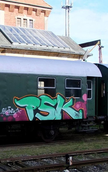 Graffiti Train in Bremen - Photo by oldenburgcity - psk (2012)
