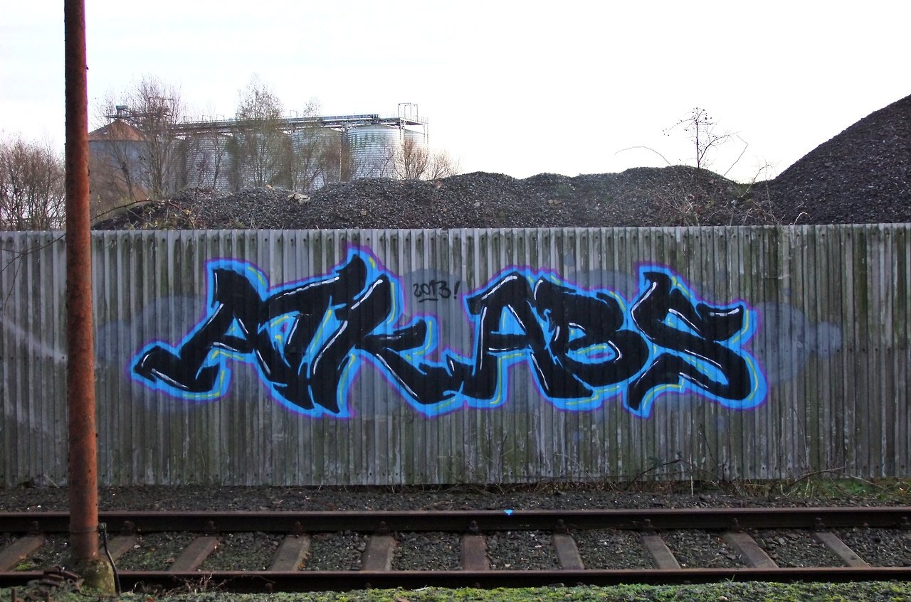 Graffiti Bombing in Oldenburg - Photo by oldenburgcity - atk, abs (2013)