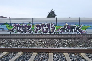 Graffiti Bombing in Delmenhorst - Photo by oldenburgcity - abs, psk, atk (2013)